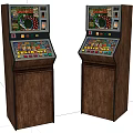 Modern game machine Old game machine 3d model