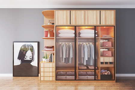 Modern wardrobe 3d model