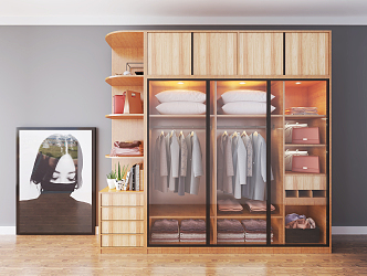 Modern wardrobe 3d model