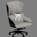 Modern Office Chair Computer Chair Boss Chair Pillow 3d model