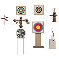 Archery Sports Equipment with Targets Bows and Stands for Training and Practice