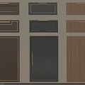 Stylish Wardrobe Doors with Various Designs Metal Handles and Color Options