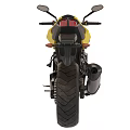 Yellow And Black Sport Motorcycle With Sleek Design
