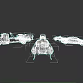 Various Car Models Including Fire Truck Pickup and Race Car on Dark Background