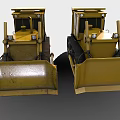 Yellow Tracked Bulldozers Powerful Heavy Machinery For Construction Sites