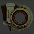 Modern game machine beep kid handheld game machine radiation 3d model