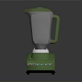 Green Household Blender With Transparent Measuring Jar And Colorful Control Buttons For Home Use
