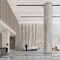 Hyundai Lobby Company Lobby Elevator 3d model