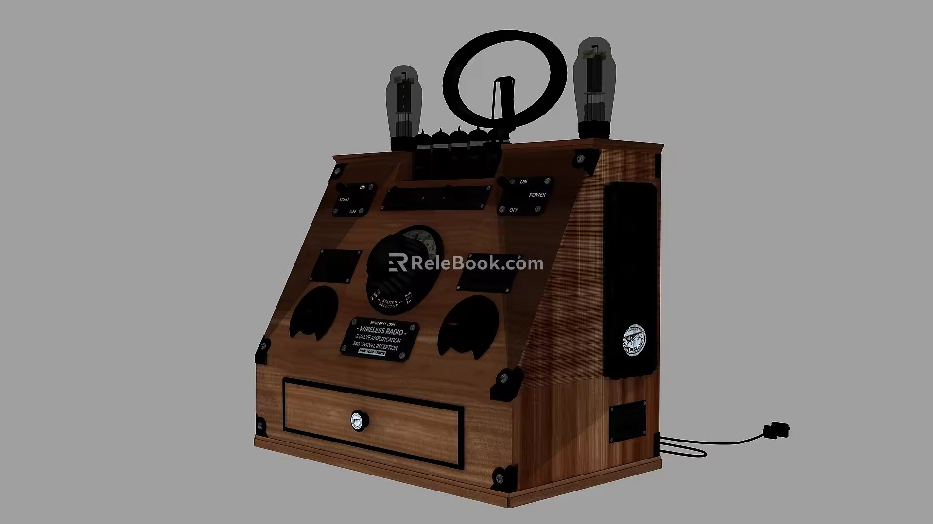 PBR Next Generation Antique Transistor Radio Recorder Nostalgia Radio Retro Radio 3d model
