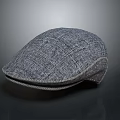 Classic Gray Tweed Flat Cap for Daily Wear with Soft Lining and Adjustable Fit