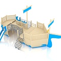 outdoor pirate ship venue pirate ship children pirate ship pirate ship multiplayer pirate ship 3d model