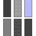Modern Decorative Glass Room Dividers With Textured Patterns And Metal Frames