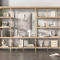 Nordic Bookshelf 3d model