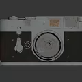Vintage Electronic Camera With Retro Style Classic Design And Metal Body 3d model