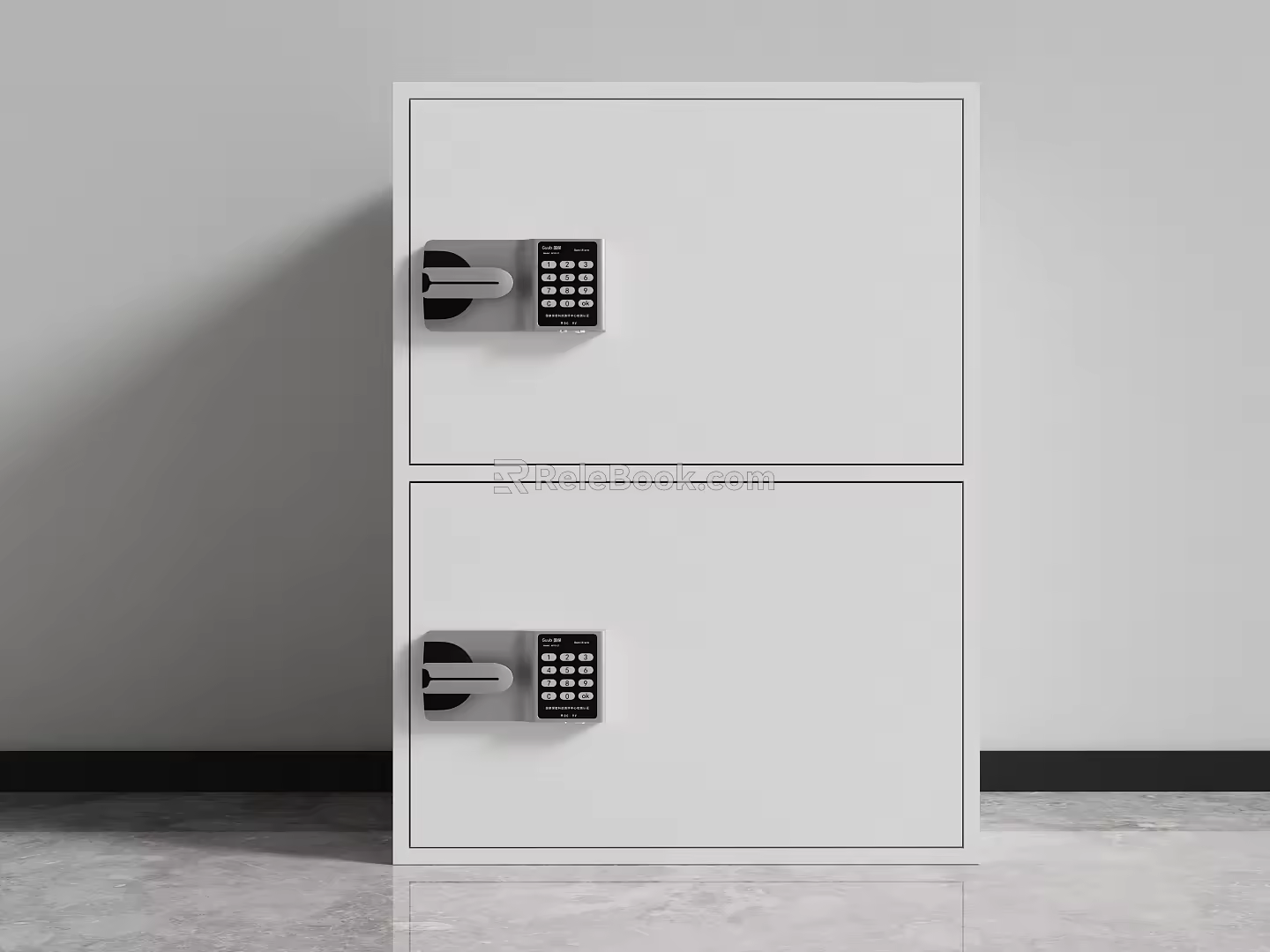Safe Multi-door Security Cabinet Code Lock File Cabinet Multi-layer File Cabinet Iron Office Cabinet Storage 3d model