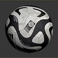 Adidas Brazuca Soccer Ball With Black And White Design And Sport Equipment