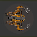 Mech Warrior Mech Soldier Machine Battlearm Mechanical Battlearm Machine Fighter Robot 3d model