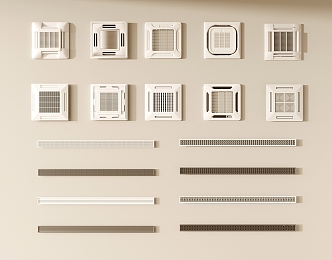 Modern air conditioning air outlet central air conditioning central air conditioning outlet 3d model