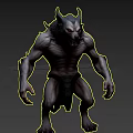 Game werewolf monster doghead orc bpr process below 5000 3d model
