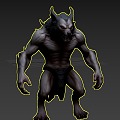 Game werewolf monster doghead orc bpr process below 5000 3d model