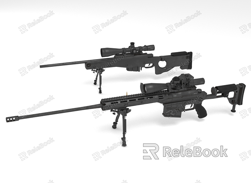 Sniper Gun Long Range Weapon model