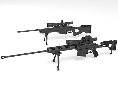 Sniper Gun Long Range Weapon model