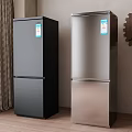 Modern Double Door Refrigerators in Black and Silver Stylish Home Design