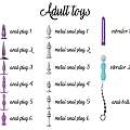 Various Daily Use Products Including Anal Plugs Metal Anal Plugs Vibrators and Beads
