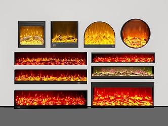 Modern Fireplace Stove Electronic Stove Electronic Stove 3d model