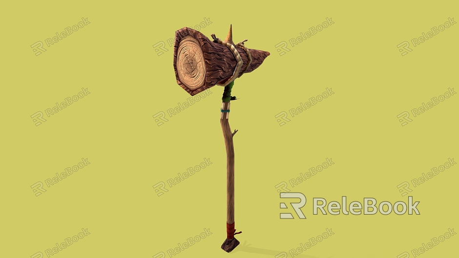 wooden hammer hammer axe axe model