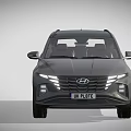 Hyundai Gray SUV With Black Roof Modern Design LED Headlights And Alloy Wheels