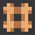 Wooden Cube Interlocking Puzzle Blocks For Household Decoration And Play