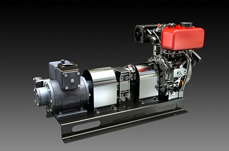 modern engine 3d model