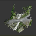Scenic Road Facilities Surrounded by Lush Green Vegetation Trees and Natural Landscape