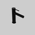 Sleek Matte Black Modern Faucet Handle Design With Contemporary Smooth Finish