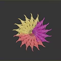 Unique Stylish Apparel With Spiral Crystal Design And Transparent Details