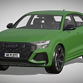 Green Audi SUV With UK Plate And Sporty Exterior Design