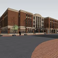 Modern School Elementary Components 3d model