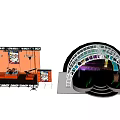Innovative Exhibition Booth Design With Curved Structure And Lighting Elements