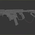 Yellow Plastic Toy Gun Model With Chain And Detailed Structure Design
