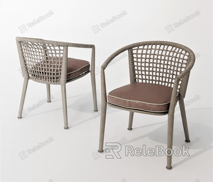 Modern Outdoor Chair Dining Chair Rattan Chair Leisure Chair Bamboo Chair model