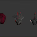 Three Different Style Wigs As Practical Daily Living Accessories For Decoration
