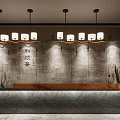 New Chinese Front Desk 3d model