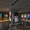 Modern Clothing Store With Basketball Jerseys Mannequin And Display Racks