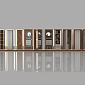 Decorative Display Cabinets with Various Designs Wooden Glass Doors and Mirror Details for Home Interior