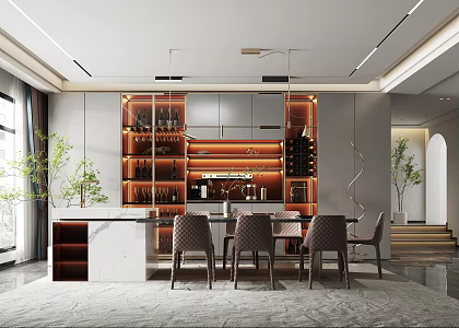 Modern Restaurant 3d model