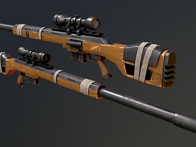 Modern Sniper Rifle English Sniper Rifle model