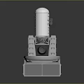 Modern Mechanical Device With Cylindrical Top Base Structure And Control Unit
