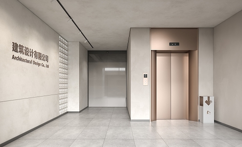 modern elevator 3d model