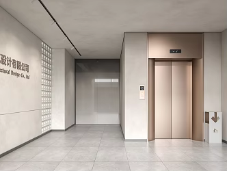modern elevator 3d model